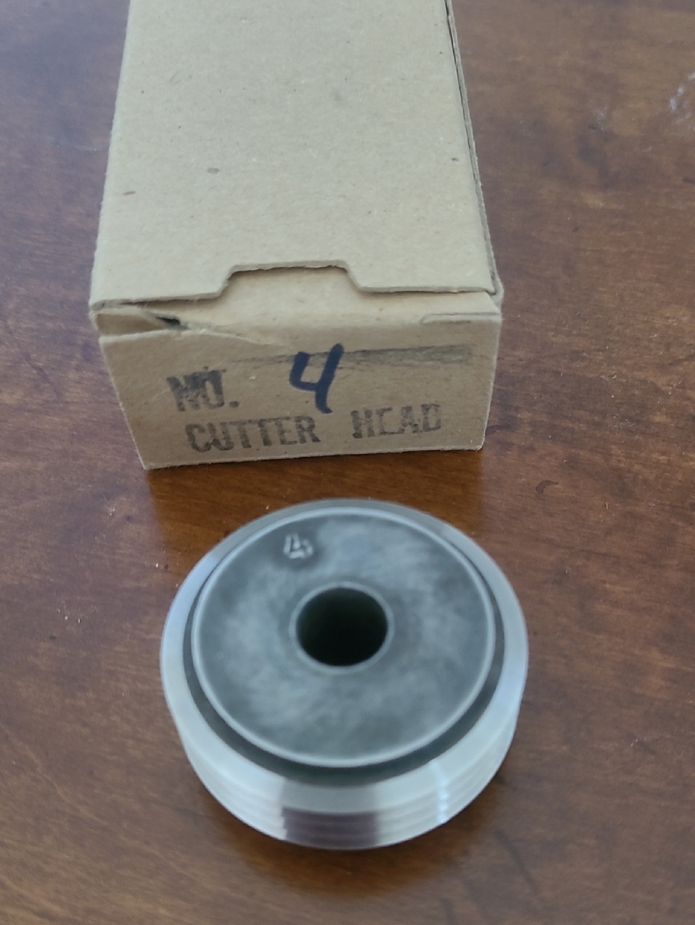 No. 4 Cutter Head - Silver Metal Tool Wheel Harry M. Frasier Co.
